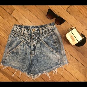 RARE Vintage Zena Acid Washed Shorts
